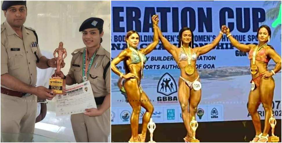 body builder pooja bhatt: Uttarakhand woman body builder Pooja Bhatt police constable