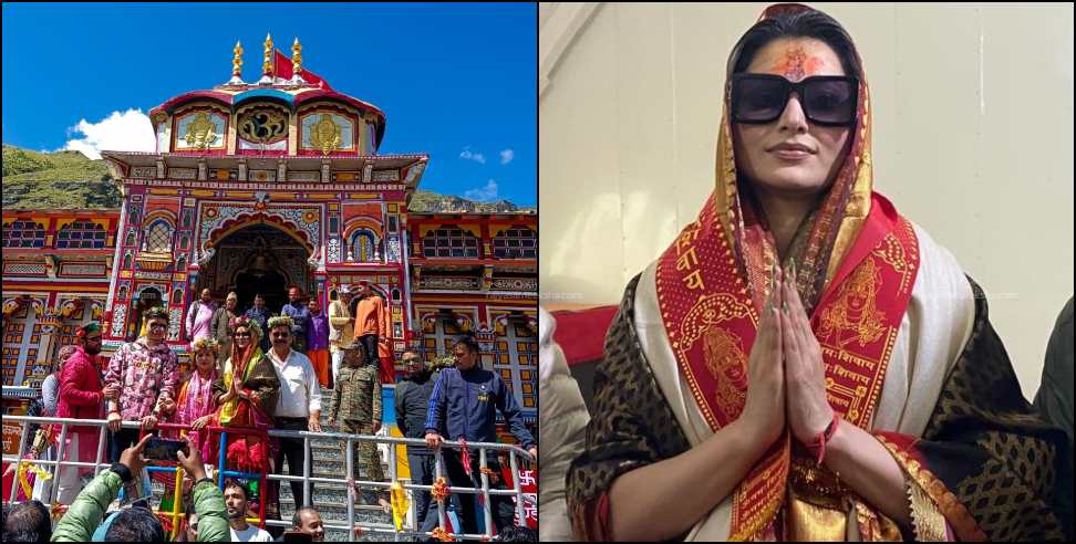 Urvashi Rautela in Badrinath: Bollywood actress Urvashi Rautela visited Badrinath and Kedarnath