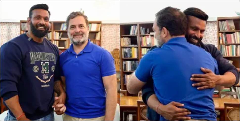 Rahul Gandhi: Mohammad Deepak Meets Rahul Gandhi in Delhi