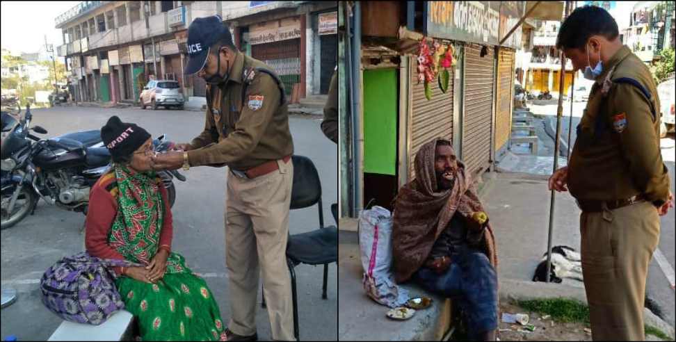 Coronavirus Uttarakhand: Coronavirus Uttarakhand:Uttarakhand police jawan doing great job in uttarakhand