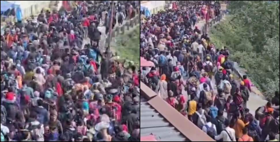 Char Dham Yatra 2026: The crowd of pilgrims in Sonprayag has raised concerns