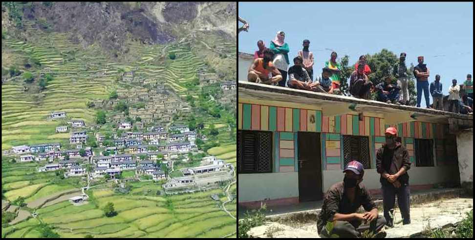 Chamoli Bamiyala Village: bamiyala village sealed in chamoli