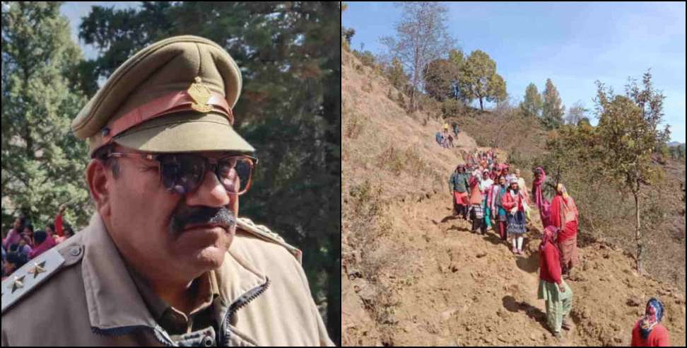Dungar village road: forest department has stopped road construction in Dungar village
