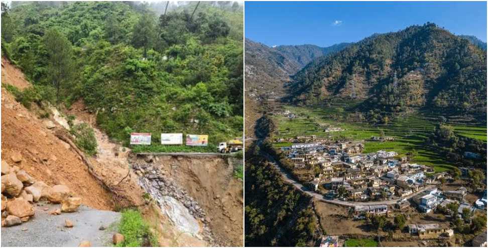 Landslide in Tehri Garhwal: 31 families of the village left their homes due to landslide