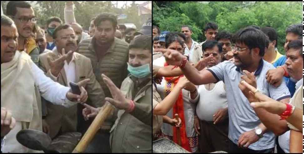 Haridwar BJP Congress: BJP Congress supporters clash with each other in Haridwar