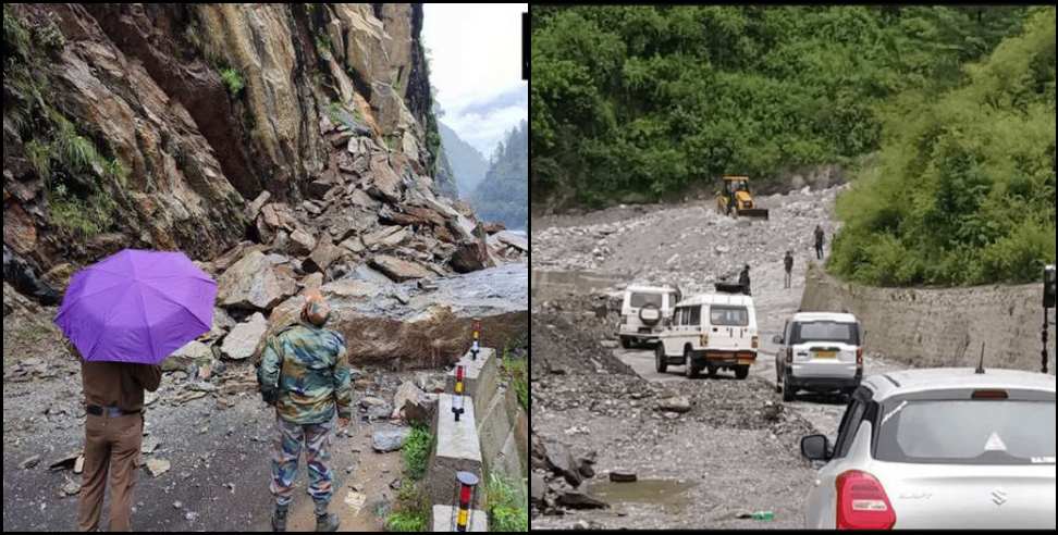 uttarakhand rain: Landslides on roads due to heavy rains in Uttarakhand