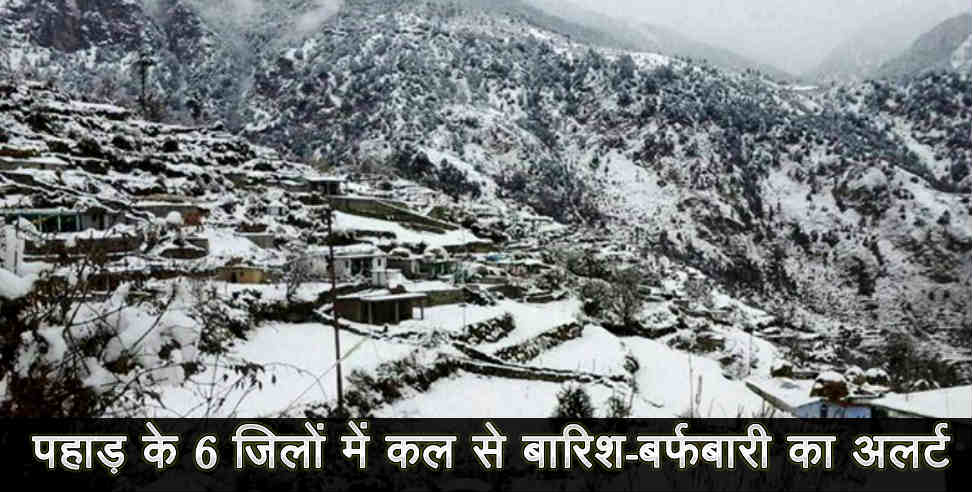 उत्तराखंड: Snow fall and rain forecast in uttarakhand