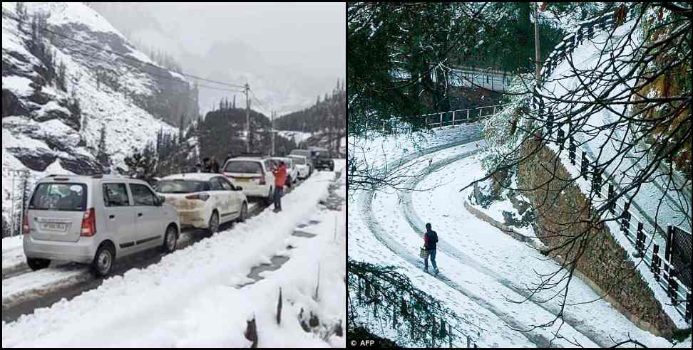 Uttarakhand rain: Rain in snow in Uttarakhand hilly areas