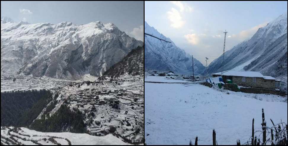 snowfall Vyas Darma Valley Pithoragarh: Snowfall in April after 10 years in Vyas Darma Valley Pithoragarh