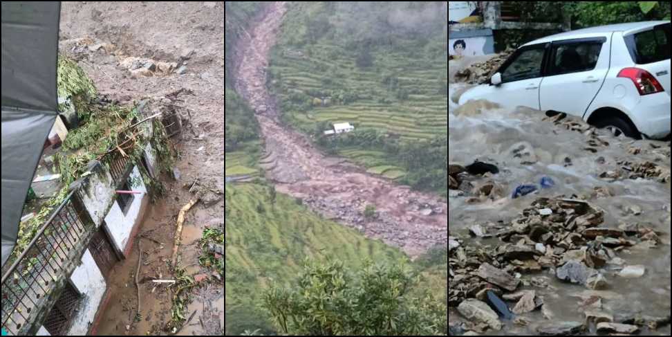 cloudburst in Uttarakhand: Heavy destruction due to cloudburst in Uttarakhand