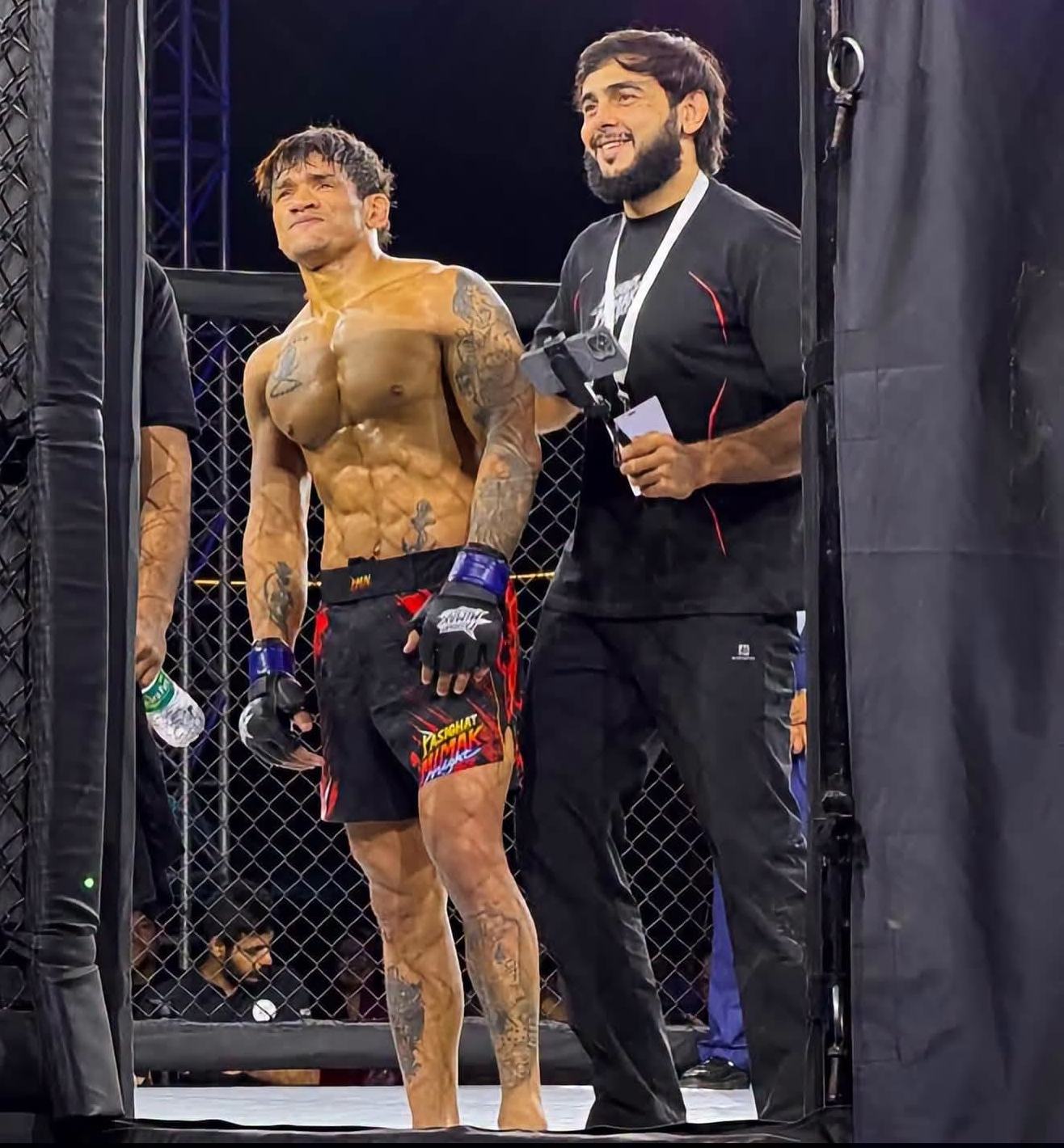 Angad Bisht Wins MMA Fight in Arunachal Pradesh