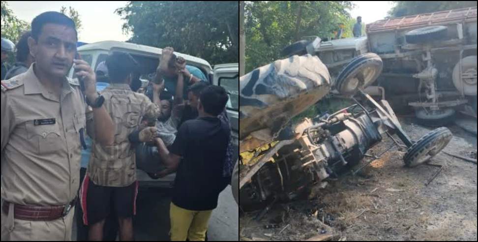 Road Accident in Nanakmata: 4 labourers died and 3 injured in road accident