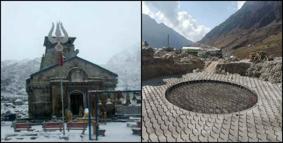 Kedarnath: Construction is going on in kedarnath even in winter