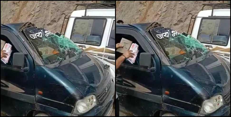 Rishikesh Badrinath road landslide: Stones fell from mountain on Rishikesh Badrinath road