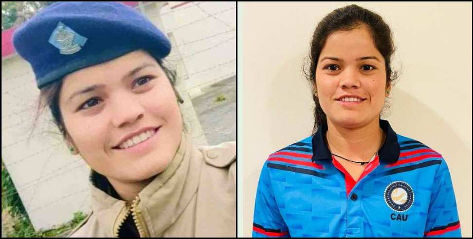 almora preeti bhandari cricket : Preeti Bhandari of Uttarakhand Police selected in the cricket team