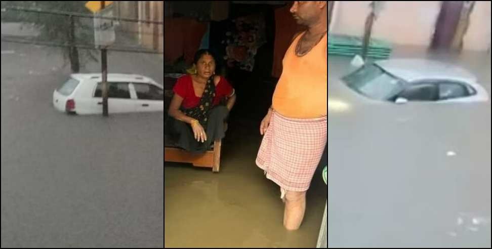 Haridwar water logging: Roads filled with water in first rain in Haridwar