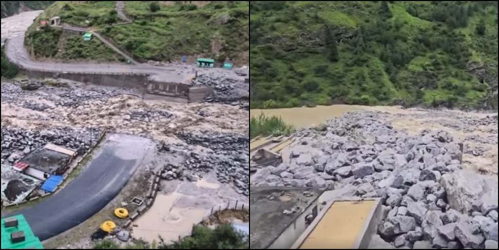 Malari highway bridge: Malari highway bridge washed away after heavy rain in Chamoli