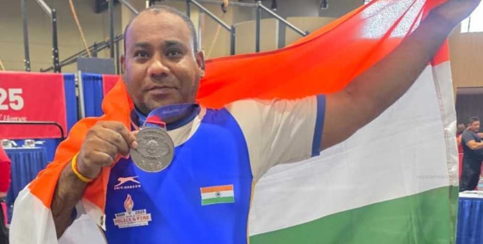 Mukesh won silver in World Police and Fire Games