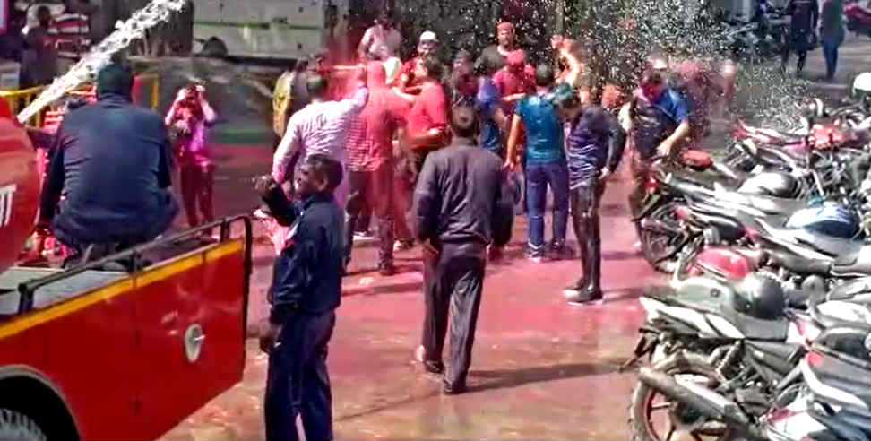 Haldwani: Uttarakhand police holi celebration 2020