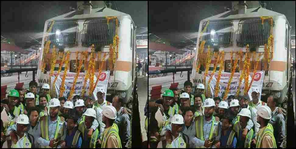 Lalkuan Bhojipura Railway Track: Electric engine trial on Lalkuan Bhojipura railway track