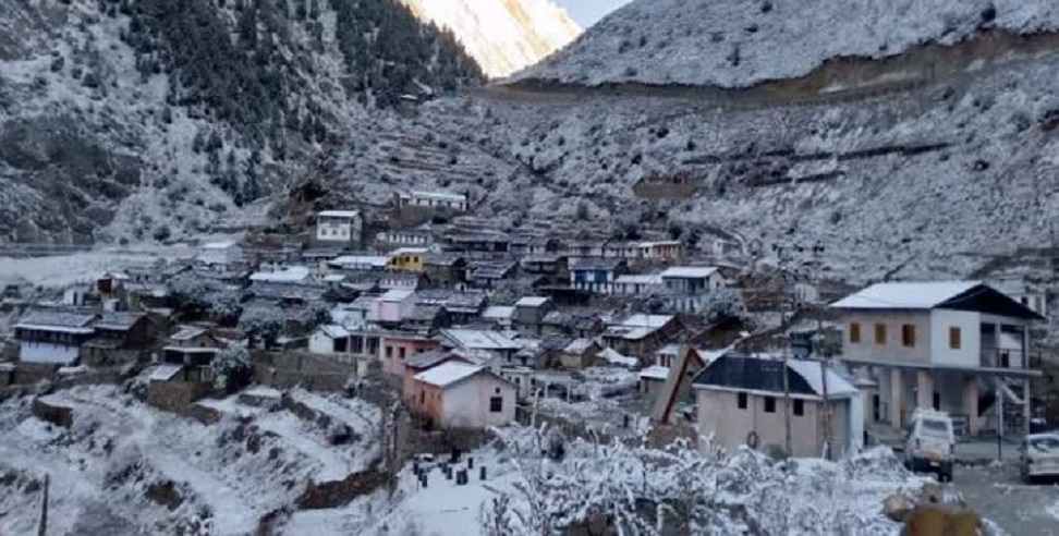 Niti Valley snowfall: Snowfall in chamoli niti Valley