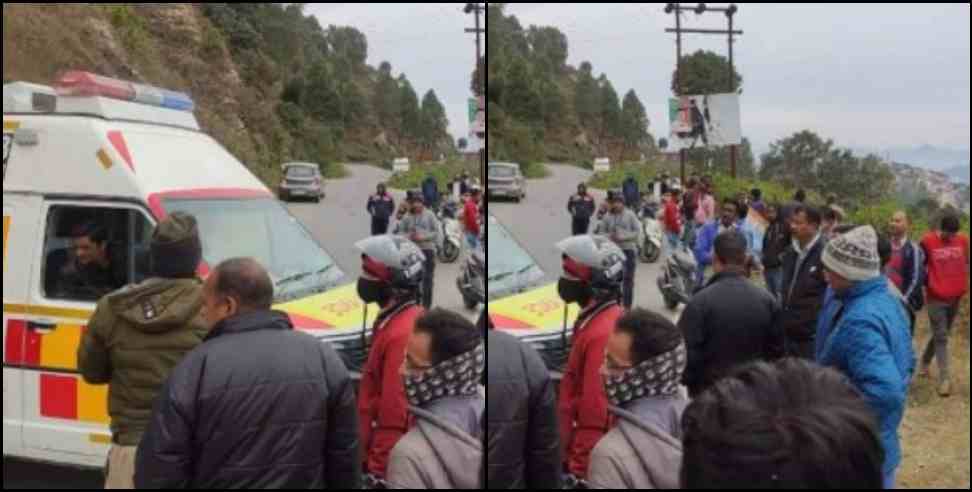 Pauri garhwal ghurdauri car: Car fallen in ditch in ghurdauri pauri garhwal