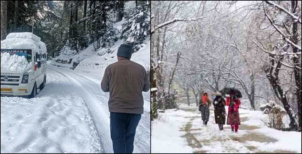 Rain and snowfall in Uttarakhand