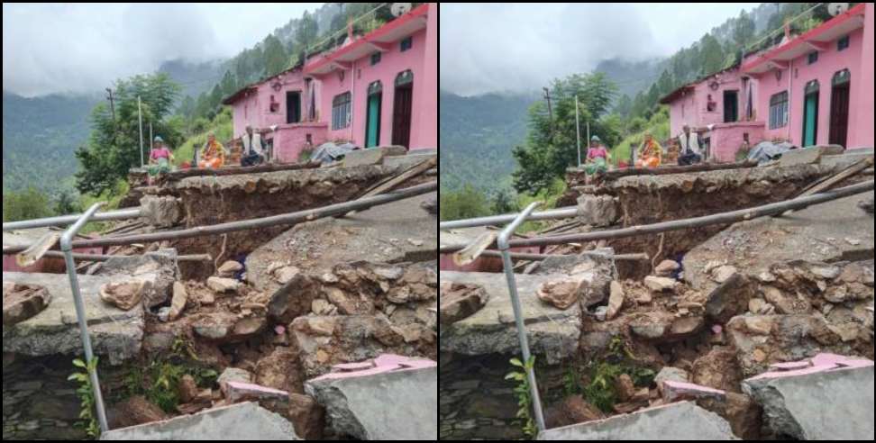 Tehri Garhwal News: houses started collapsing Due to road cutting in Tehri Garhwal