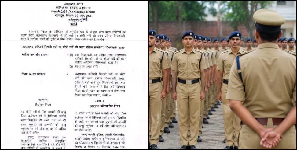 Uttarakhand Police Recruitment: Age Limit Increased for Uttarakhand Police Recruitment