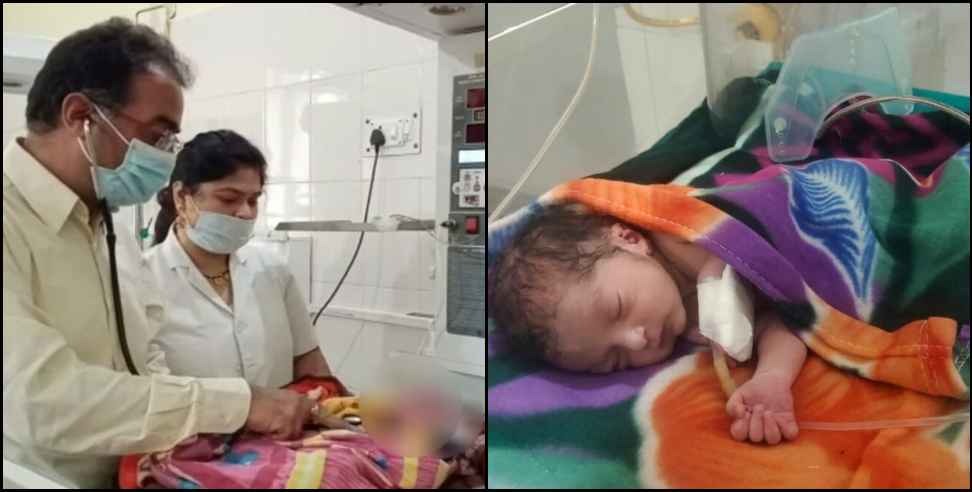 Newborn child in Kashipur farm: Newborn baby found in Kashipur farm