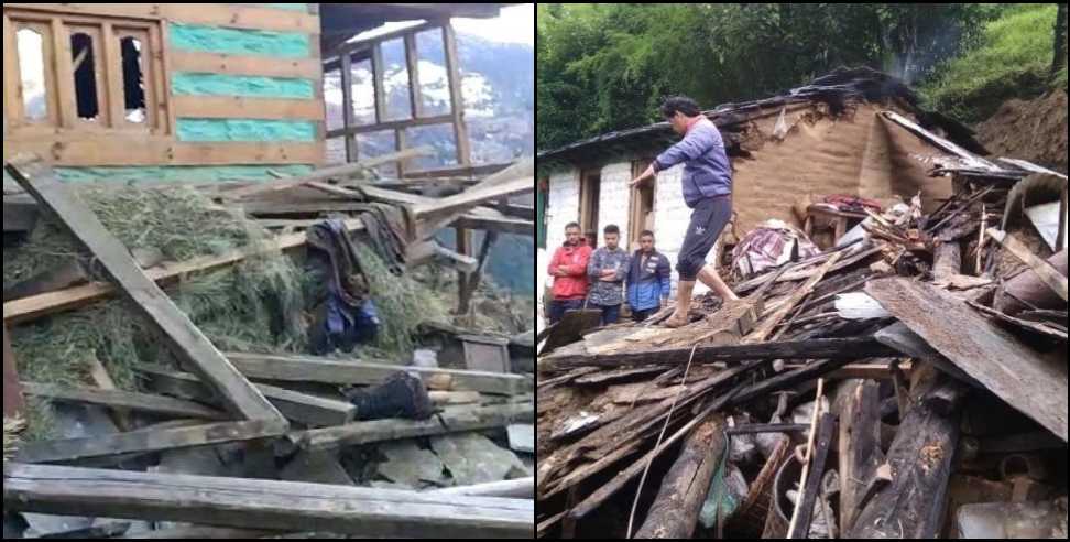 Uttarkashi landslide: Landslide in Hadwadi village of Uttarkashi