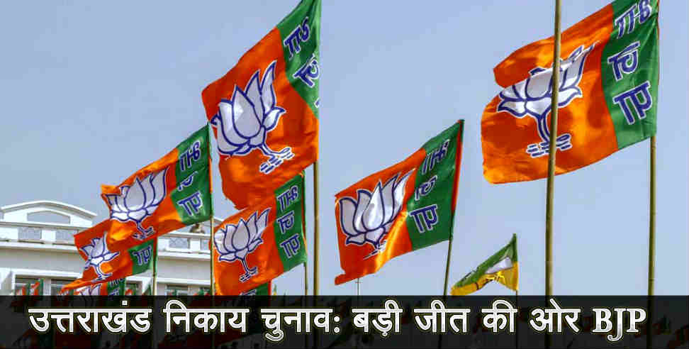 उत्तराखंड न्यूज: Bjp leading in uttarakhand local body election