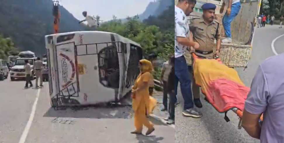 Vishwanath Seva: Two died as Vishwanath Seva bus overturned on road