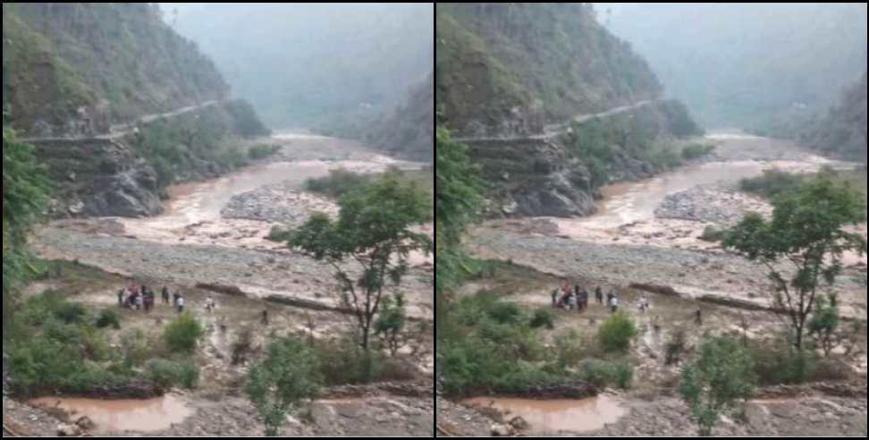 Cloud burst in Ghat market of Chamoli district: Cloud burst in Ghat market of Chamoli district