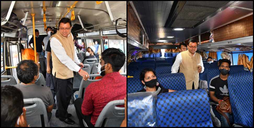Pushkar singh dhami roadways bus: CM pushkar singh dhami inspected isbt dehradun