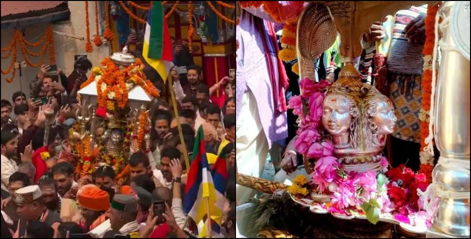 Baba Kedar Doli Leaves From Omkareshwar Temple