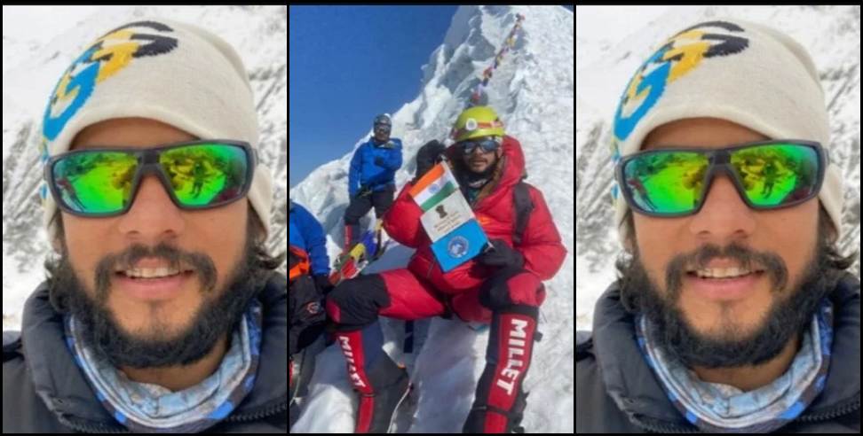 Pithoragarh Manish Kasniyal: Pithoragarh Manish Kasniyal scales Everest peak