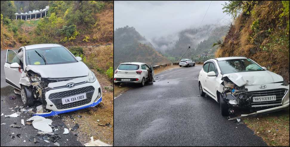 Two cars collided in Rudraprayag 8 people injured