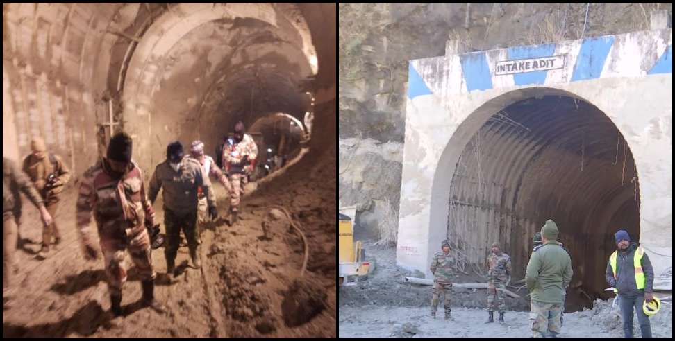 Chamoli news: 34 people still stuck in tunnel in chamoli
