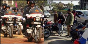 image: Action on traffic breakers in Dehradun