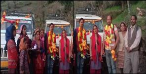 image: Road reached for the first time in rudraprayag  Byunkhi village