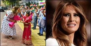 image: Melania trump in delhi school