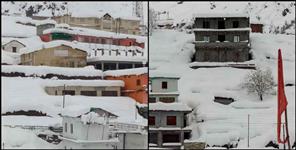 image: Snowfall in badrinath pics