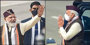 image: PM Narendra Modi wore the Pahari Topi of Uttarakhand