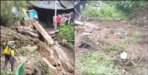 Landslide on Yamunotri Dham trekking route
