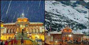 image: snowfall in chardham of uttarakhand latest images