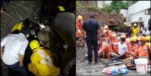 image: House collapsed due to heavy rain in Dehradun