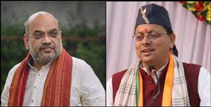 image: Uttarakhand Uniform Civil Code Pushkar Singh Dhami Amit Shah meeting