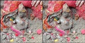 image: Statue of Goddess Kali in Raini village