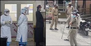 image: Policeman Quarantine in Haridwar